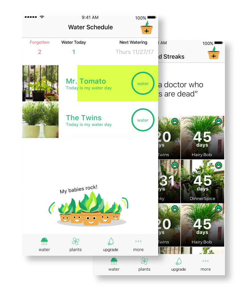 Happy Plant app screenshots