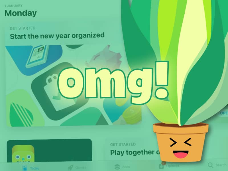 Apple features Happy Plant…omg!!!