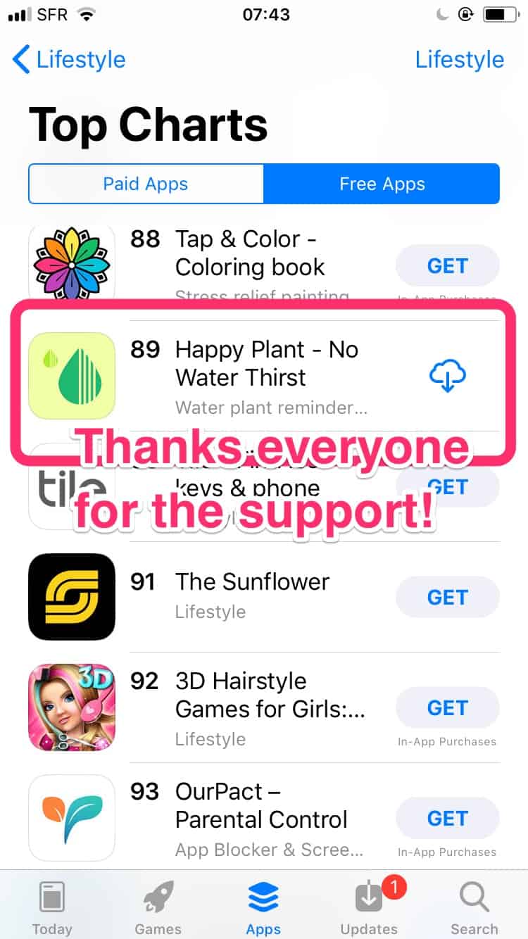 personalize plant watering in app store